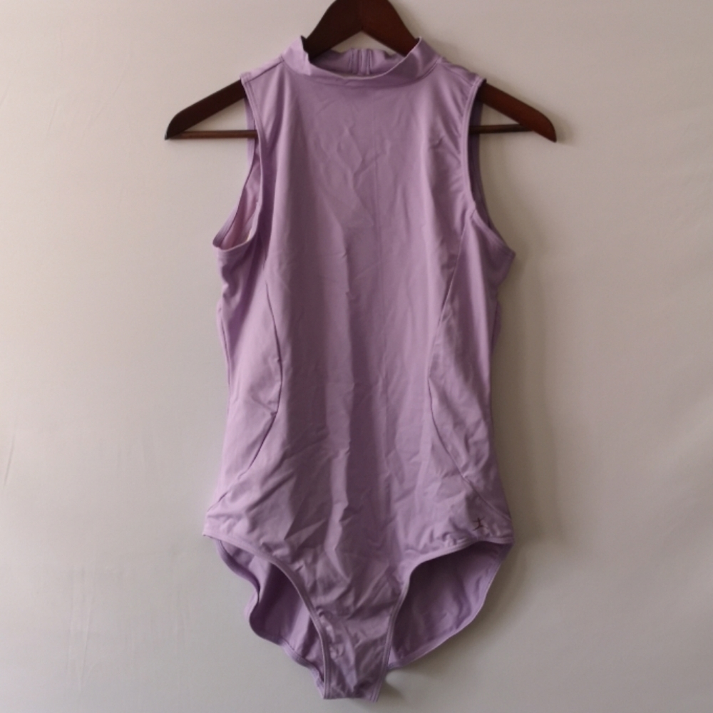 Danskin Bodysuit, Size Large, Lilac, New w-out Tag